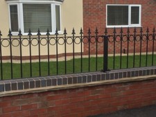 Wrought iron railings, custom made, Design RD1
