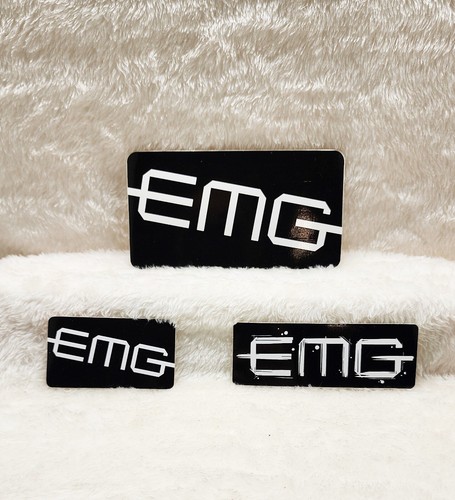 Emg pickups sticker set - set, black