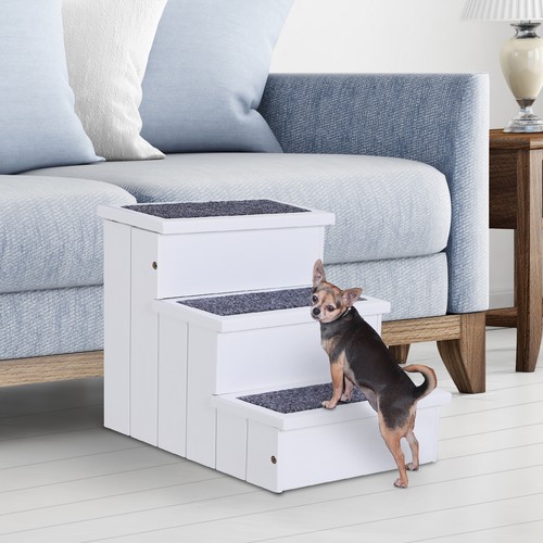 Pawhut step wooden dog steps - pawhut,