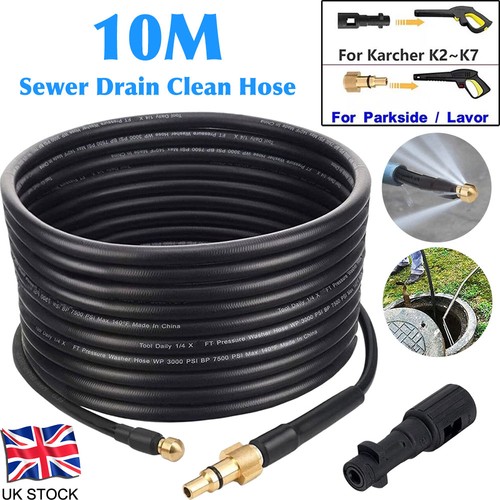 10m high pressure washer - high, drain