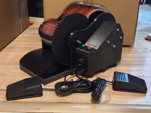 Electric wool carding - carding, machine