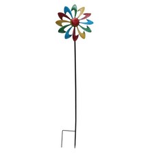 1Pc Colorful Household Iron Windmill Adornment Decorative Outdoor Garden Decor