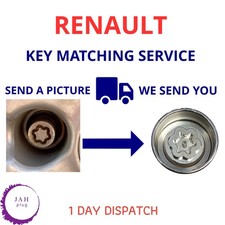 LOCKING WHEEL BOLT SECURITY MASTER NUT KEY SERVICE MATCHING UK FOR RENAULT CLIO