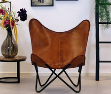 Chair Leather Butterfly Lounge