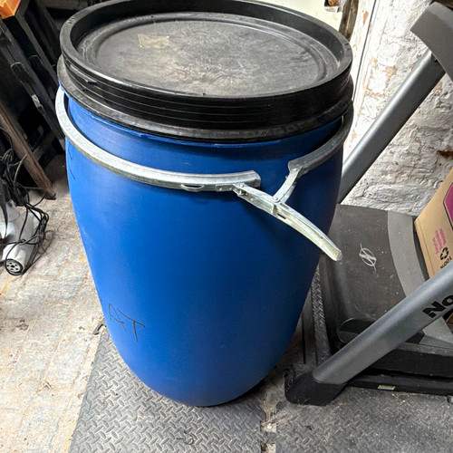 Large blue plastic open top - large,