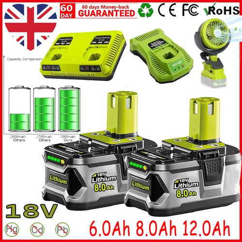 0ah for ryobi 18v - 2-1x,