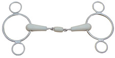 Flexi Peanut Joint Continental 2 Ring Snaffle **CLEARANCE**