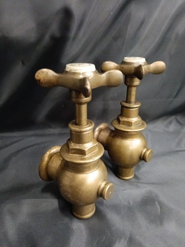 Brass globe taps refurbished - globe,