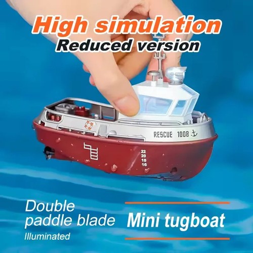 Tugboat toy dual motor - rc,