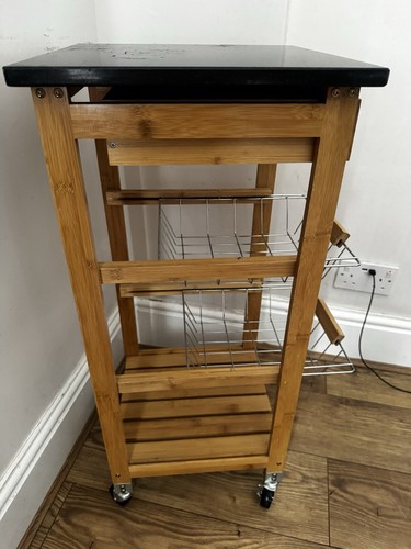 Bamboo tier kitchen storage - 3-tier,