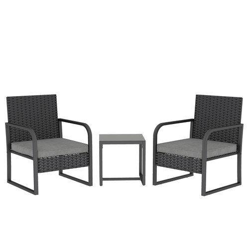 Outsunny rattan bistro set - rattan, set,