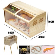 Reptile Terrarium, 120L Snake Vivarium with Top Windows, Brooder Box For Chicks