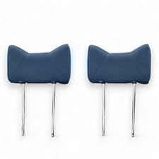 Headrests Rabbit Ear Front Blue Faux Leather for Mercedes W107 W114 W115 W116