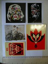 Collection of official Martin Whatson Sandra Chevrier Obey Zacharevic Stickers  
