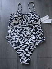 BNWT - M&S MARKS & SPENCER BLACK MIX MATERNITY SWIMMING COSTUME UK SIZE 16