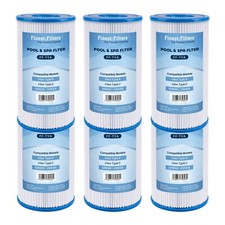 Swimming Pool Filter Cartridges Compatible For Bestway 3 Intex Type A Or C 6Pack
