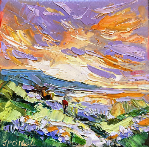 Impressionist irish sunset - impressionist,