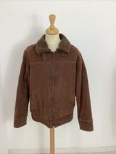 Marlboro Classics Blanket Lined Sherpa Collar Bomber Western Jacket Large #1D