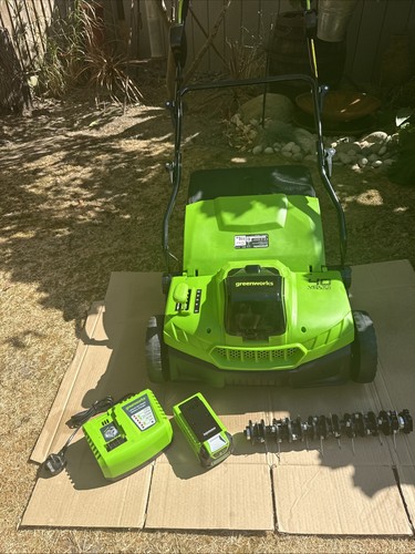 Greenworks 40v scarifier lawn - greenworks,