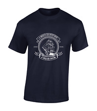 SKILLED SAILOR MENS T SHIRT YACHT SAILING DESIGN BOAT FAN GIFT CLOTHING PRESENT