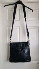 Fat Face Black Leather