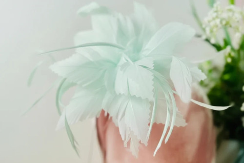 Women flower feather hair - women,