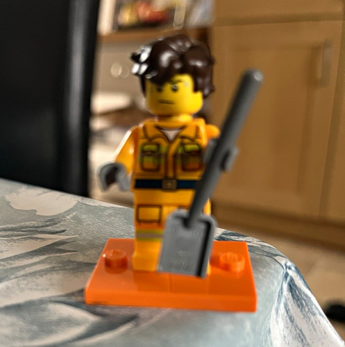 Lego construction worker - lego,