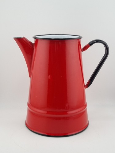 Vintage polish enamel teapot - polish,
