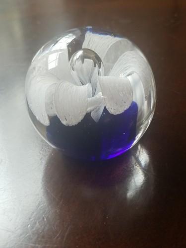 White cobalt blue - white,