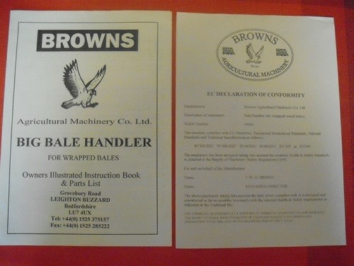 Browns big bale handler - browns,