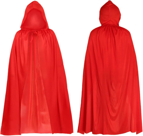 140cm red cape adult - 140cm, halloween