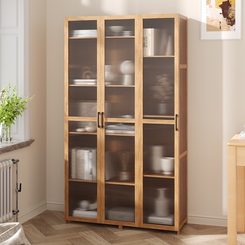 Bamboo storage cabinet - cabinet, with