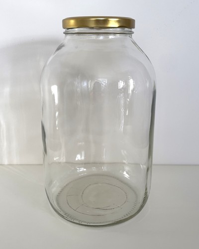 Litre glass jars lid - jars, &