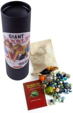 Brimtoy Giant Marbles Tub Hand Picked Glass with Bag Booklet