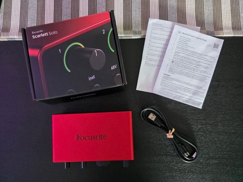 Focusrite scarlett solo - focusrite, (4th