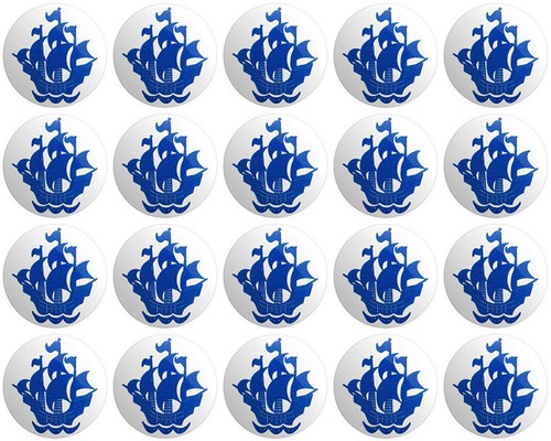 Blue peter button - x,