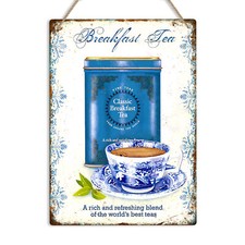 Breakfast Tea Vintage Metal