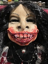 OOAK Creepy Horror Doll Vampire Queen Bloody Large Mouth & Teeth Gothic Goddess