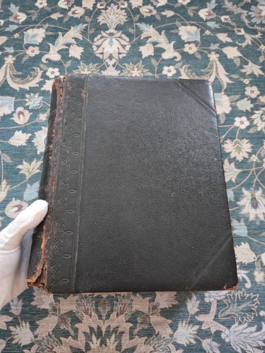 Rare 1872 holy bible large - holy,