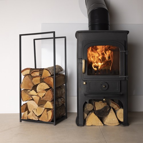 Dogwood log holder iron - holder, solid