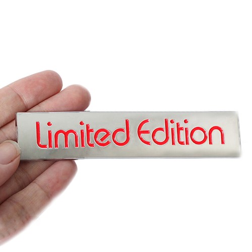 Metal sticker limited - 3d,