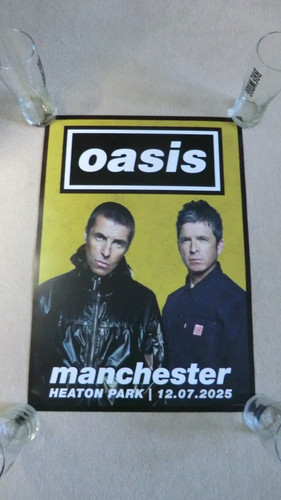 Oasis official live25 poster - oasis,