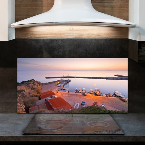 Glass kitchen splashback - glass,