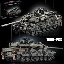 Leopard 2A7 Army Battle Tank Building Blocks Set 1009pcs Military WW2 Bricks Toy