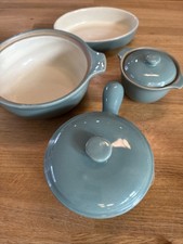 Vintage Denby Sage Green Manor Stoneware Casserole Oven DishTable Job Lot Bundle