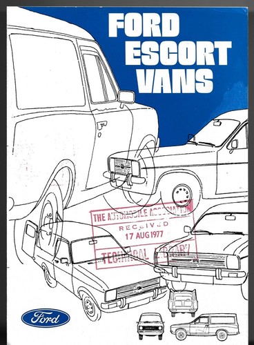 Ford escort van mk2 - ford,