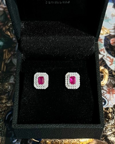 Art deco ruby and diamond - art,