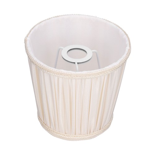 Beige fabric lamp shade - lamp,