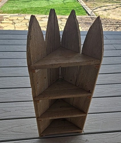 Handmade wooden corner shelf - corner,