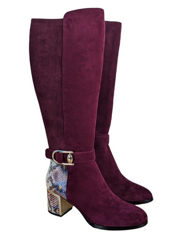 Moda pelle tanci knee high - pelle,